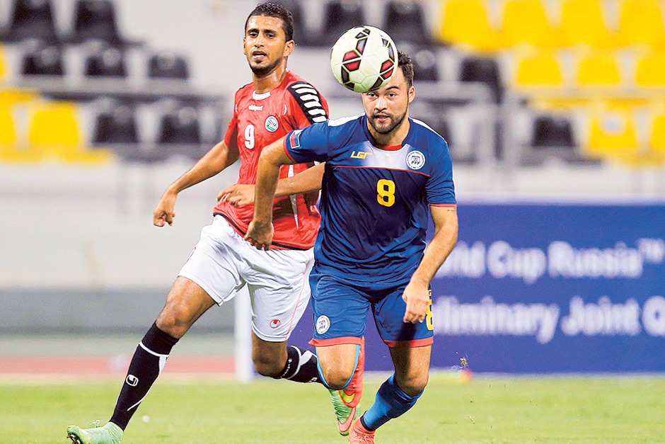 Theo báo chí Hàn Quốc, Ala Al-Sasi là cầu thủ nguy hiểm nhất bên phía Yemen. Ảnh Yemen Sports
