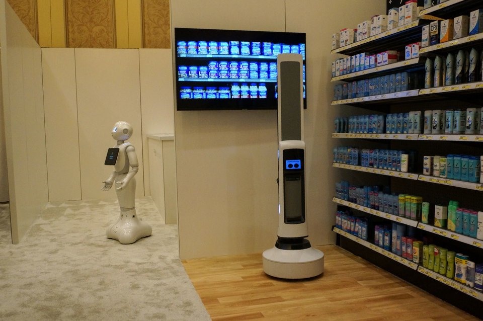 Đây là mô hình mô phỏng cách robot sẽ hoạt động trong một cửa hàng với vai trò nhân viên. 