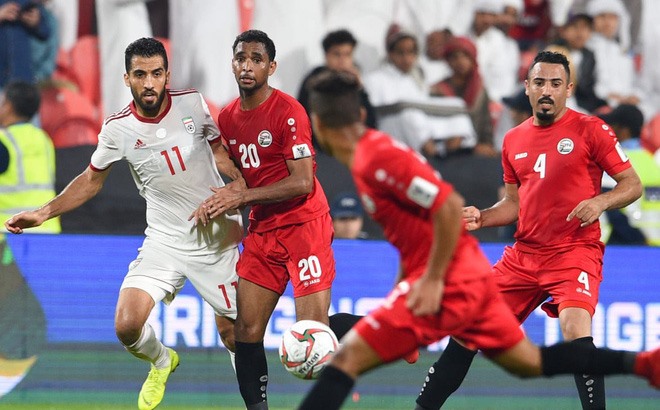 Các cầu thủ Yemen vẫn chưa có bàn thắng tại Asian Cup 2019. Ảnh AFC