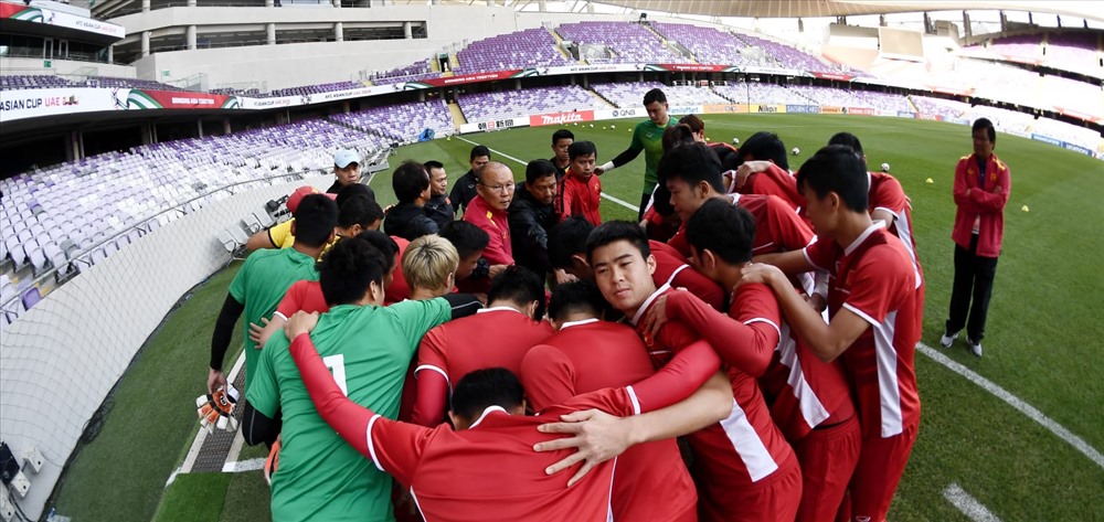Đội tuyển Việt Nam quyết tâm giành chiến thắng trước Yemen. Ảnh AFC