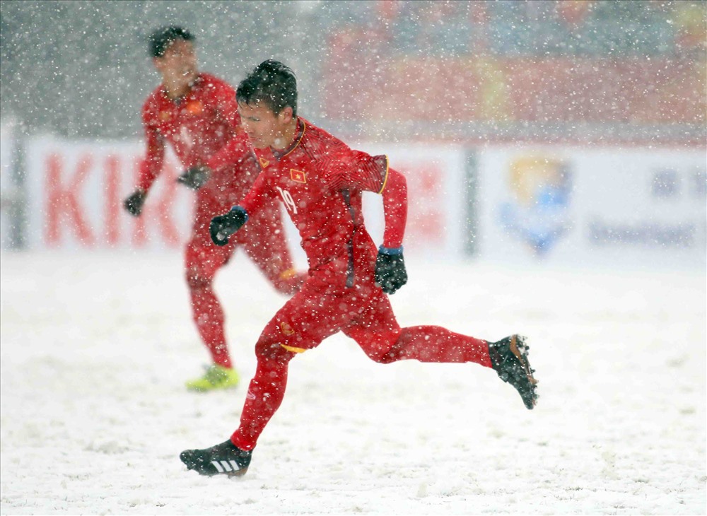 Sau VCK U23 Châu Á, ASIAD rồi chức vô địch AFF Cup 2018, Asian Cup 2019 này Quang Hải lại tỏa sáng tiếp. Ảnh: Hữu Phạm