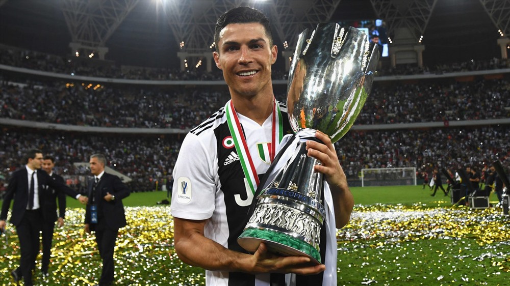 Ronaldo tỏa sáng với bàn thắng giúp Juventus vô địch Siêu cúp Italy. Ảnh KXLY.com