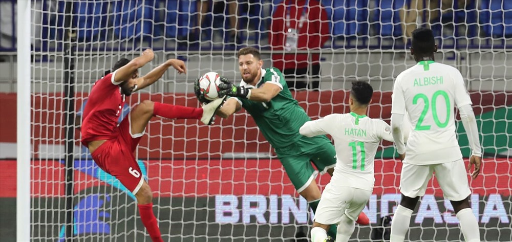 Lebanon nhận thất bại 0-2 trước Arabia Saudi. Ảnh AFC