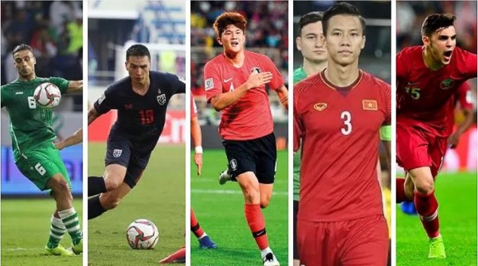 5 trung vệ hay nhất vòng bảng Asian Cup 2019 theo Fox Sports (Ảnh: Fox Sports )
