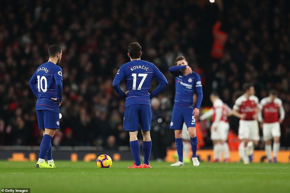 Hàng công của Chelsea đã có ngày thi đấu đáng thất vọng. Ảnh: Getty Images.