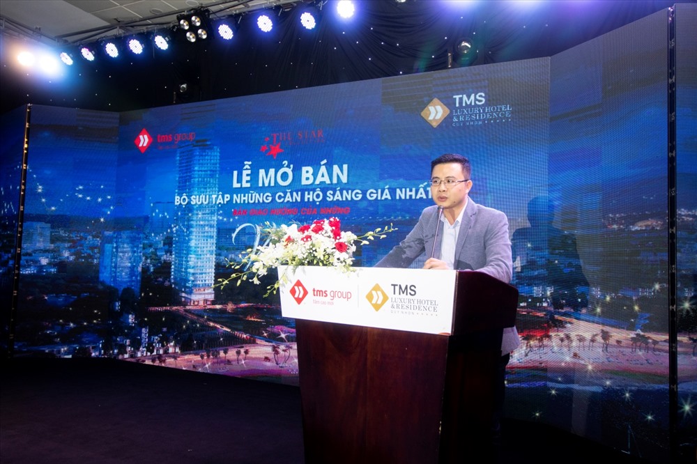 Ông Lại Thanh Tùng – Giám đốc Kinh doanh dự án phát biểu tại sự kiện