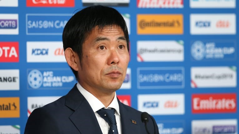 HLV Hajeme Moriyasu là người dẫn dắt U23 Nhật Bản trong trận thua U23 Việt Nam tại ASIAD 2018. Ảnh: AFC
