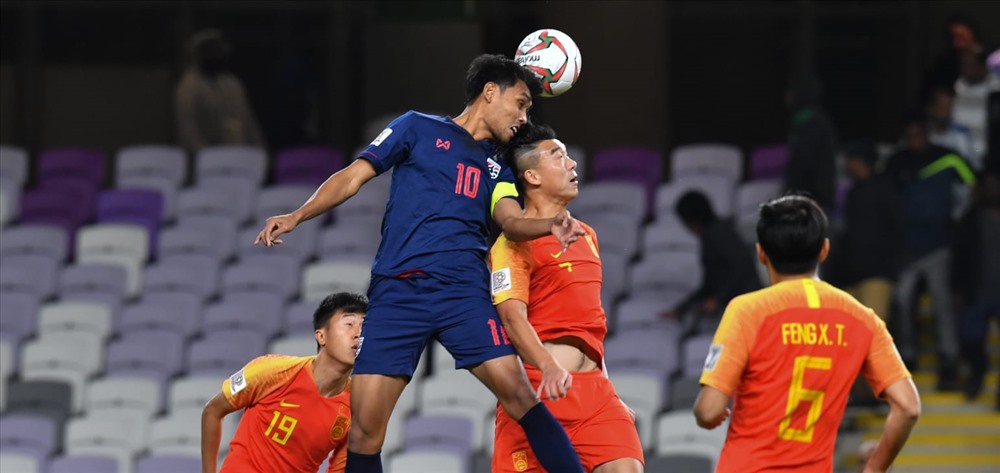 Thái Lan phải dừng bước ở vòng 1/8 Asian Cup 2019. Ảnh AFC