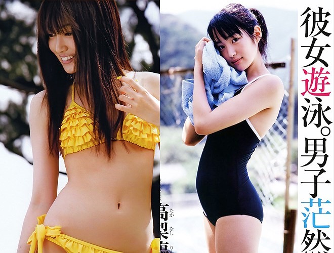 Takanashi Rin được biết tới với vai trò người mẫu nội y nóng bỏng.
