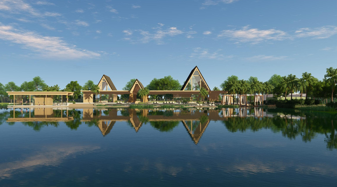 Clubhouse Ecopark Grand – The Island mang phong cách nhà Rông Tây Nguyên