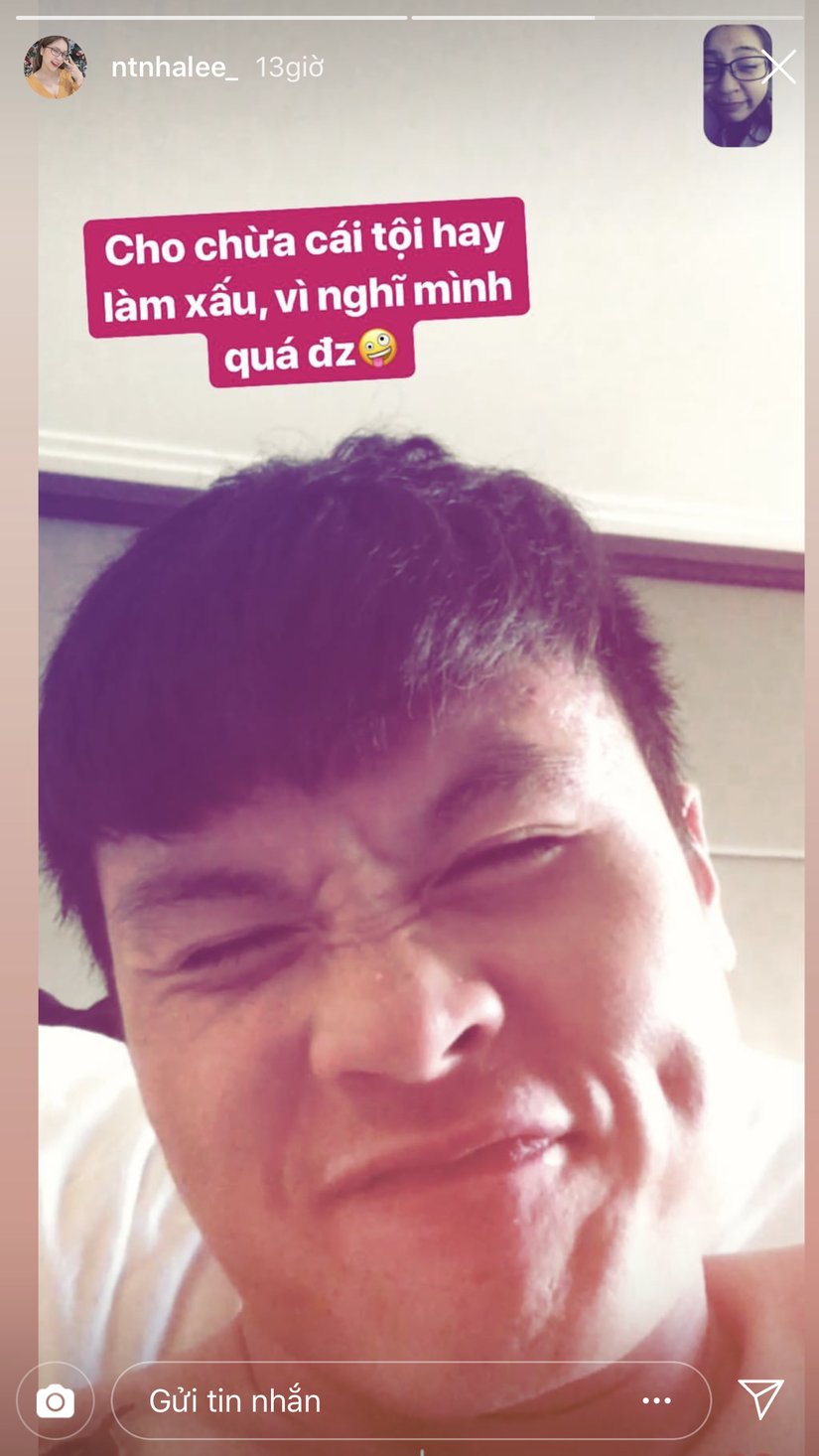 Hình ảnh của Quang Hải được Nhật Lê chia sẻ trên Instagram.