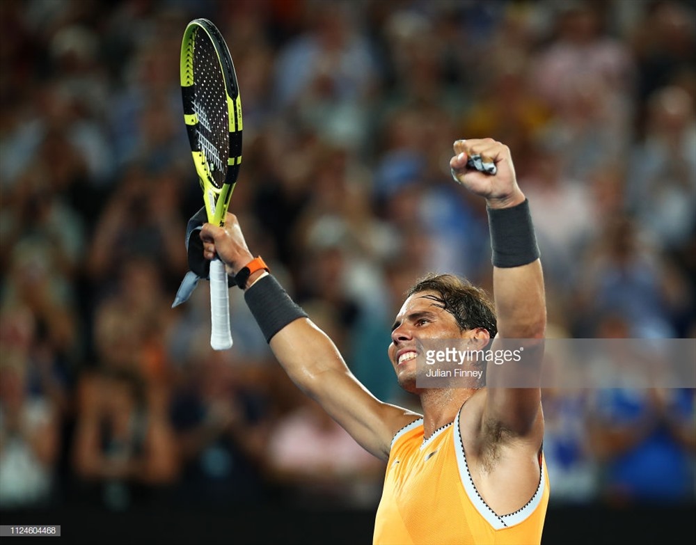 Nadal thể hiện phong độ chói sáng trên chặng đường chinh phục Australia mở rộng 2019. Ảnh: Getty.
