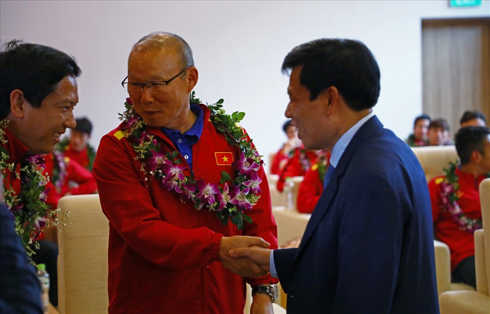 Bộ trưởng Nguyễn Ngọc Thiện liên tục khen ngợi thành tích của HLV Park Hang-seo và đội tuyển Việt Nam đã đạt được tại Asian Cup 2019. Bộ trưởng cũng kỳ vọng các đội tuyển bóng đá Việt Nam sẽ tiếp tục phát huy tinh thần thi đấu, gặt hái thêm nhiều thành công trong tương lai.