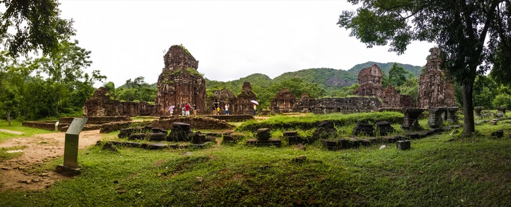 Một góc của Thánh địa Mỹ Sơn.