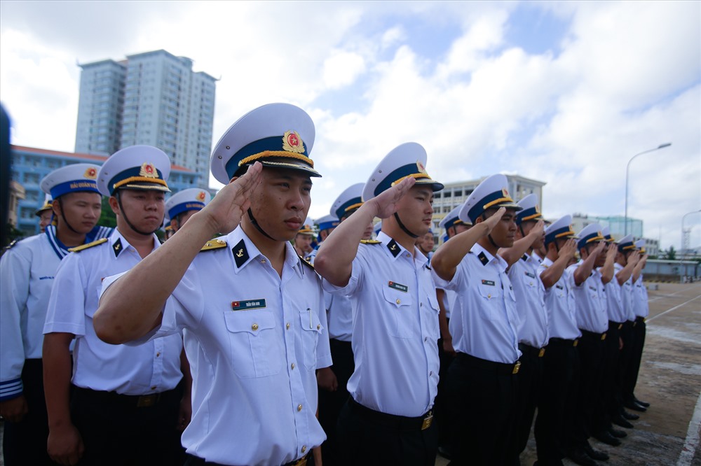 Buổi lễ xuất quân được tổ chức trang trọng tại cảng 171 - TP Vũng Tàu. 