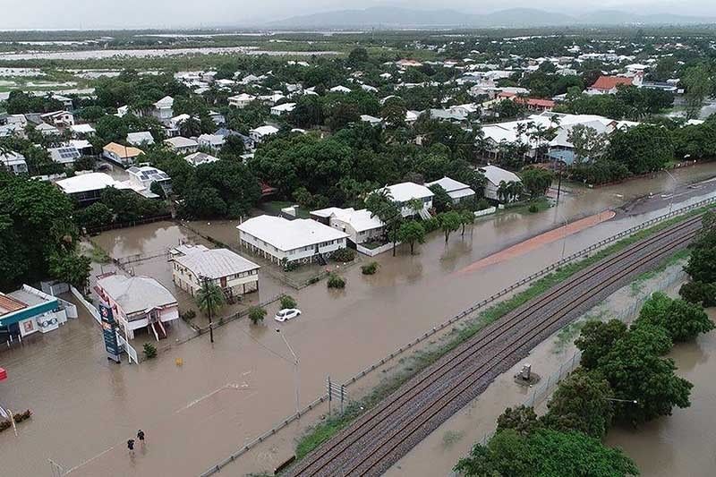 Lũ lụt nghiêm trọng tại Australia làm hàng nghìn ngôi nhà bị phá hủy. Ảnh: Philstar