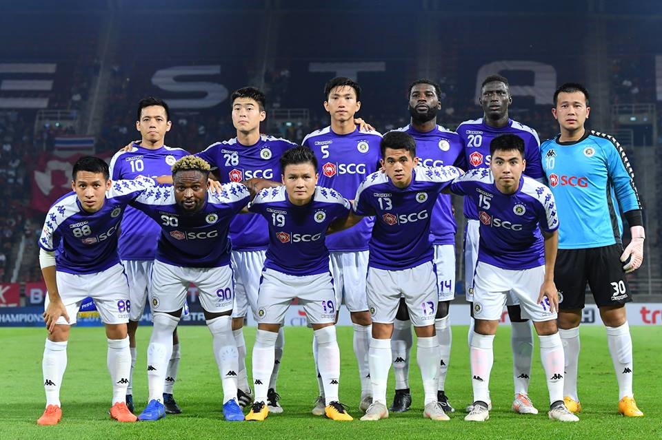 CLB Hà Nội sẽ dùng đội hình mạnh đấu Bình Dương ở Siêu cúp Quốc gia. Ảnh Hà Nội FC