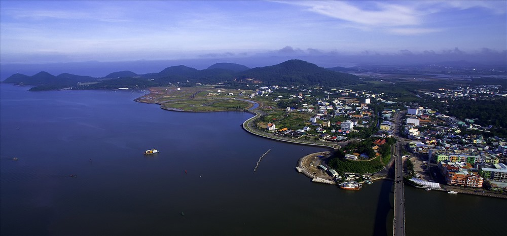 Đô thị lấn biển Hà Tiên nhìn từ trên cao