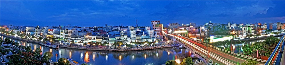 Nét đẹp đêm đô thị thành phố Cà Mau, lung linh ánh đèn đêm