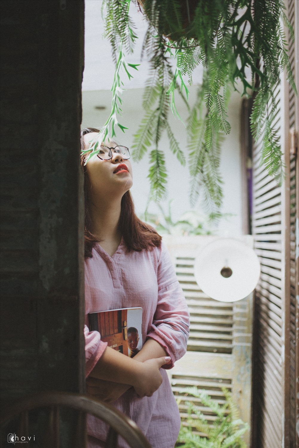 Không gian vườn nhỏ rất “điện ảnh”. Ảnh: Thúy Hiền