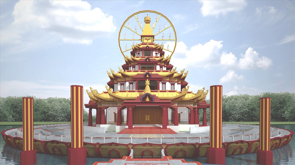 Cung điện Liên Hoa - cảnh giới Tịnh độ của chư Phật.