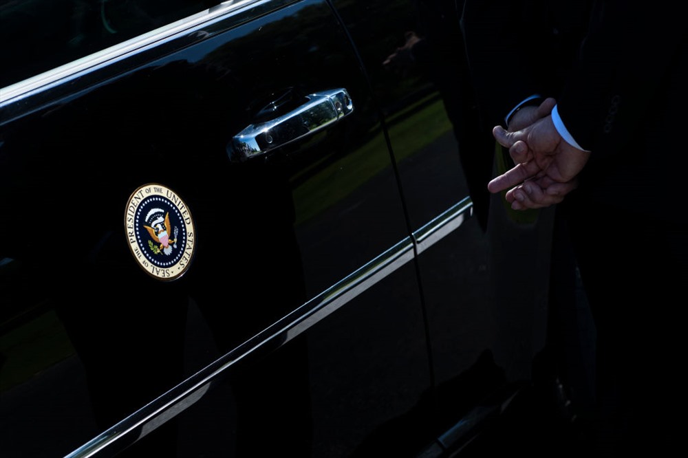 Limousine của tổng thống. Ảnh: AFP/Getty Images