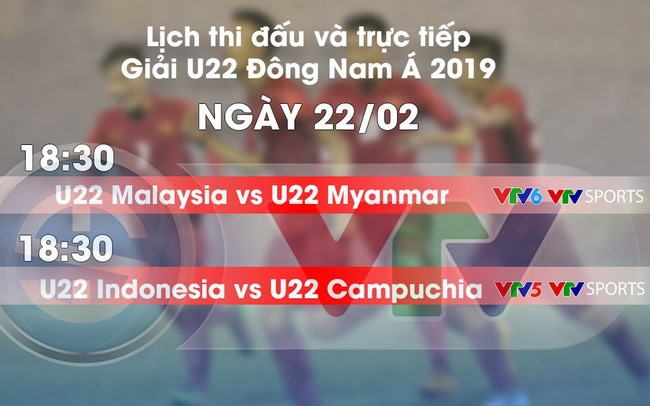 Lịch thi đấu và trực tiếp U22 Đông Nam Á ngày 22.2. Ảnh VTV
