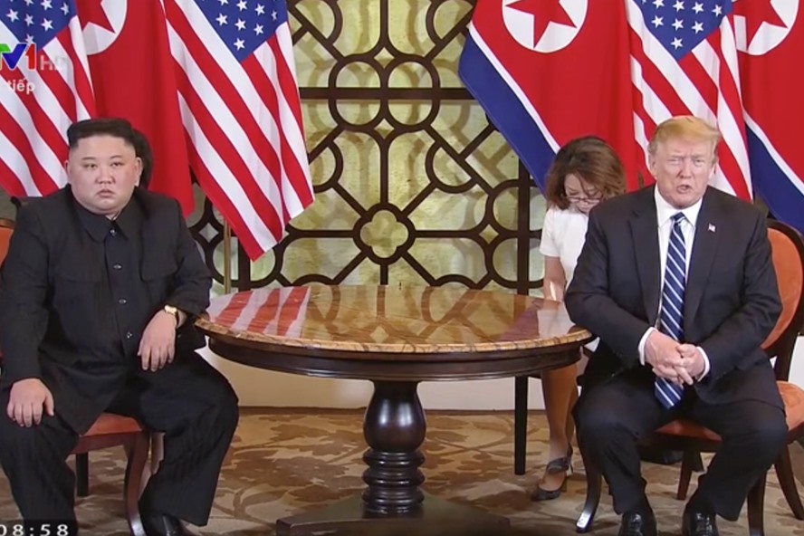 Chủ tịch Triều Tiên Kim Jong-un và Tổng thống Donald Trump. Ảnh: VTV.
