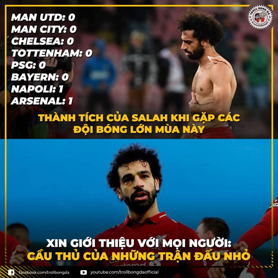 Ngôi sao Mohamed Salah liên tiếp “tịt ngòi” trước các đại gia ở mùa giải này. 