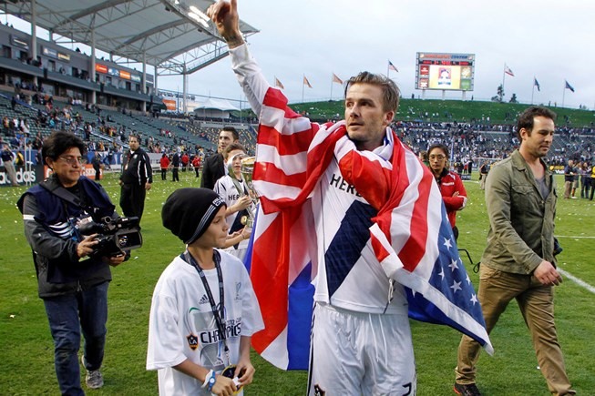 David Beckham góp phần không nhỏ đưa quảng bá bóng đá Mỹ tới toàn thế giới. 