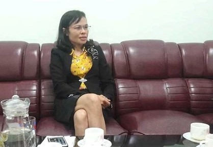 Bà Nguyễn Thị Hường, Phó trưởng Phòng GDĐT huyện Can Lộc thừa nhận việc ban hành công văn “lạ”
