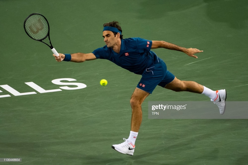 Federer tiếp bước Nadal vào vòng 4 giải ATP 1000 đầu tiên trong năm. Ảnh: Getty.
