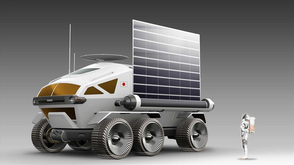 Mẫu xe được dự kiến đưa lên chạy thử trên mặt trăng có thiết kế rất khác với những mẫu xe thông thường ở trái đất.