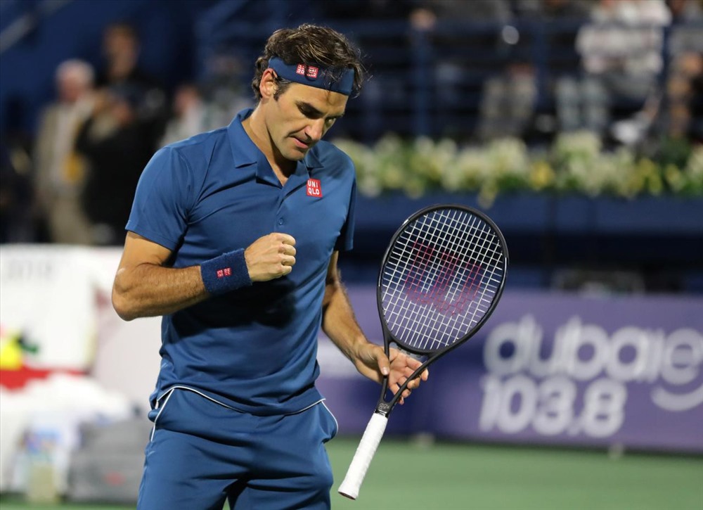 Những danh hiệu tiếp theo vẫn đang chờ Federer tiếp tục chinh phục trong tương lai. Ảnh: Dubai Duty Free Tennis Championships.