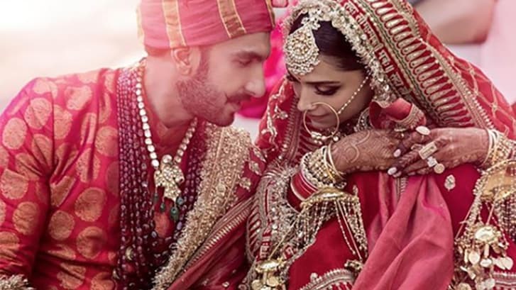 Cặp đôi “minh tinh quyền lực” Deepika Padukone với nam diễn viên Ranveer Singh vào năm 2018.