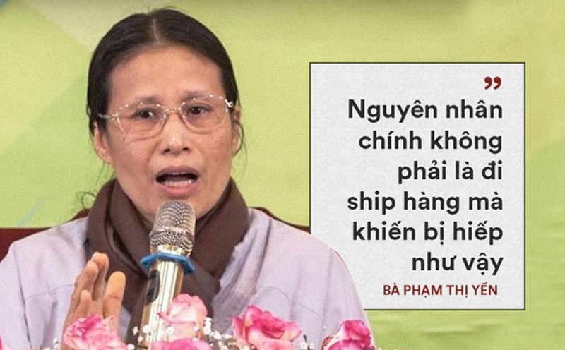 Câu nói của bà Phạm Thị Yến khiến bạn đọc và gia đình nạn nhân bức xúc.