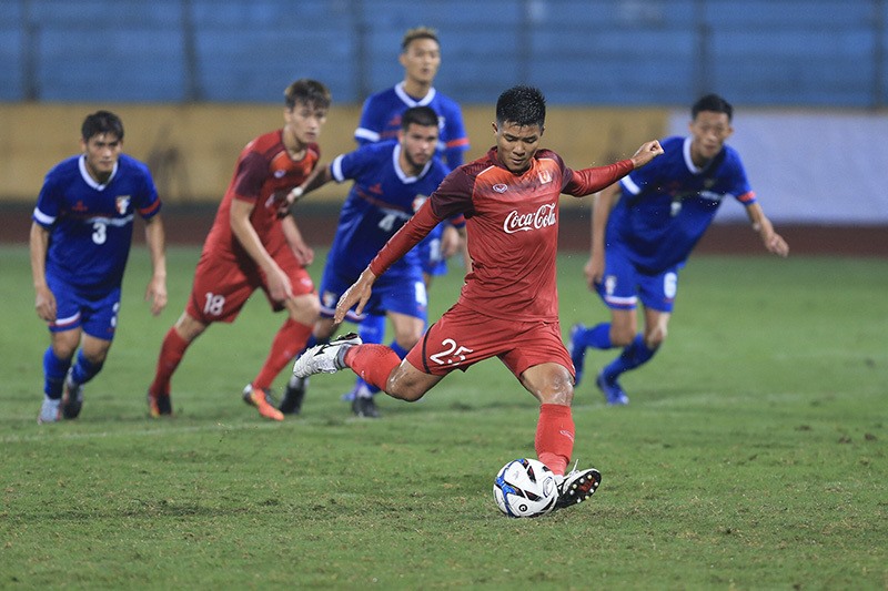 U23 Việt Nam được đánh giá vượt trội so với đối thủ U23 Brunei. 
