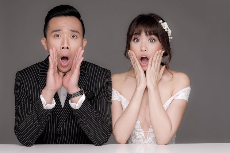 Trấn Thành - Hari Won là cặp đôi đẹp nhất nhì showbiz Việt.  