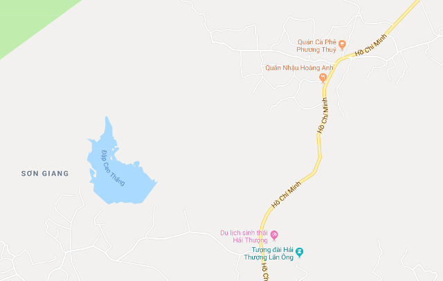 Đập Cao Thắng theo bản đồ google maps