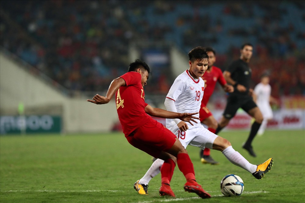 Quang Hải được kỳ vọng sẽ tỏa sáng ở trận đấu quyết định gặp U23 Thái Lan. Ảnh S.T