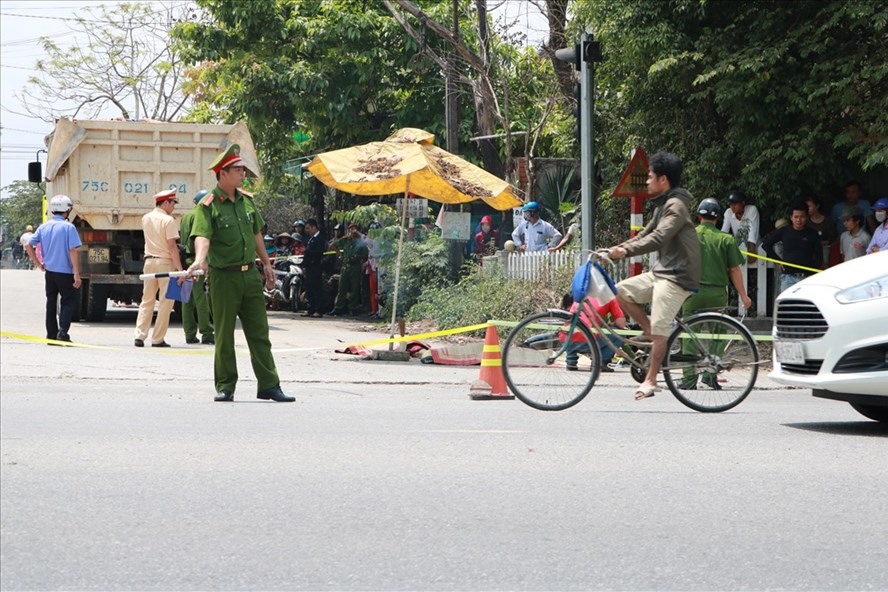 Hiện trường vụ tai nạn. Ảnh: Phúc Đạt.