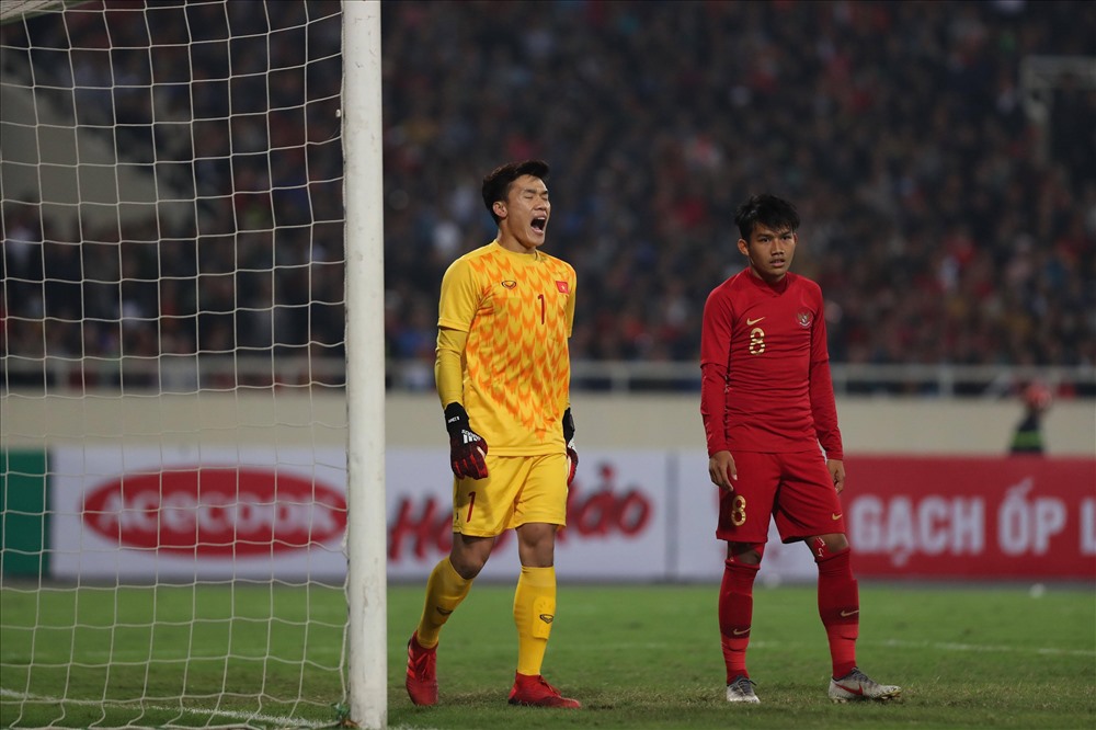 Bùi Tiến Dũng được kì vọng sẽ tỏa sáng để giúp U23 Việt Nam bảo vệ mảnh lưới trước U23 Thái Lan. Ảnh: Sơn Tùng