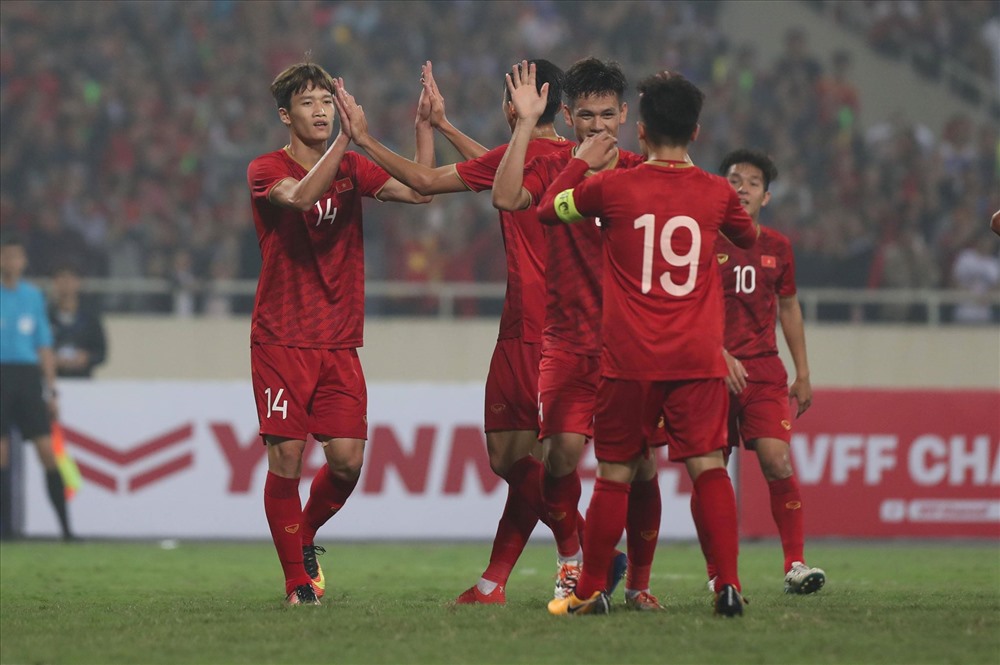 4 bàn thắng được ghi do công của Đức Chinh, Hoàng Đức, Thành Chung và Thanh Sơn.