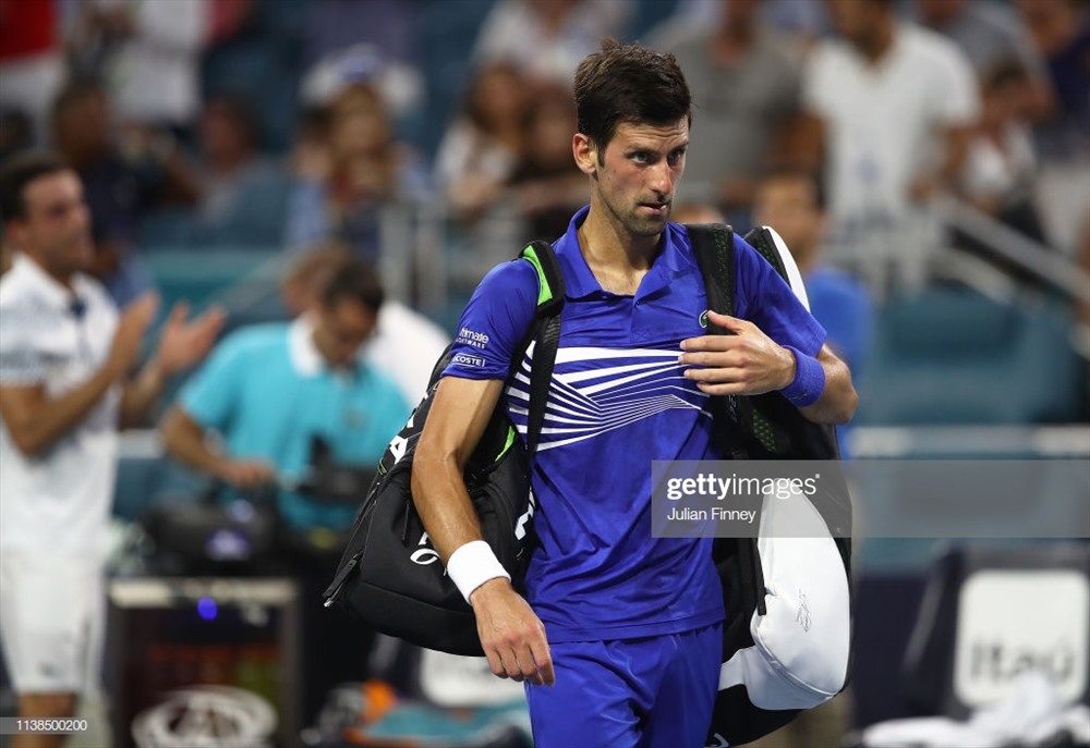 Sau Indian Wells, Djokovic tiếp tục bị loại sớm tại Miami. Ảnh: Getty.