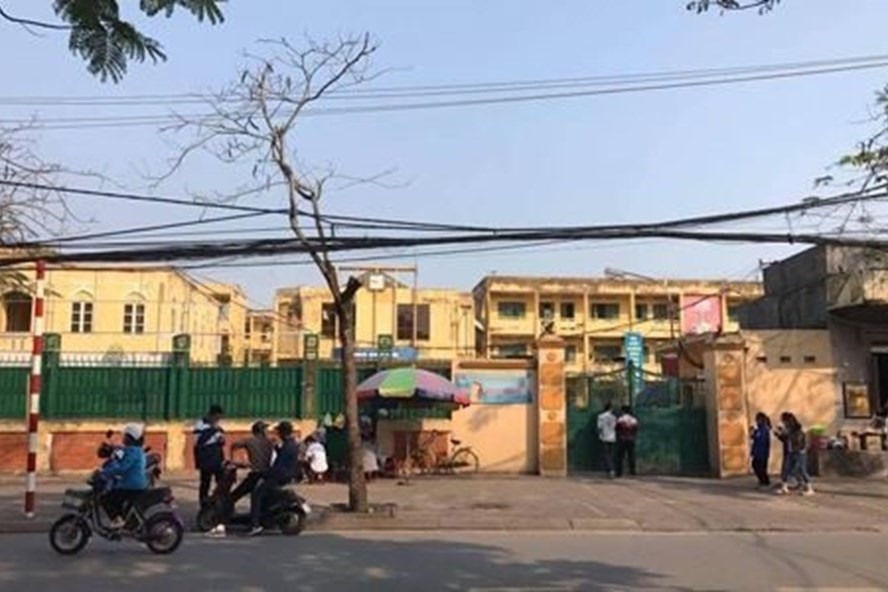 Trường THPT Năng khiếu Trần Phú khi chưa di dời 