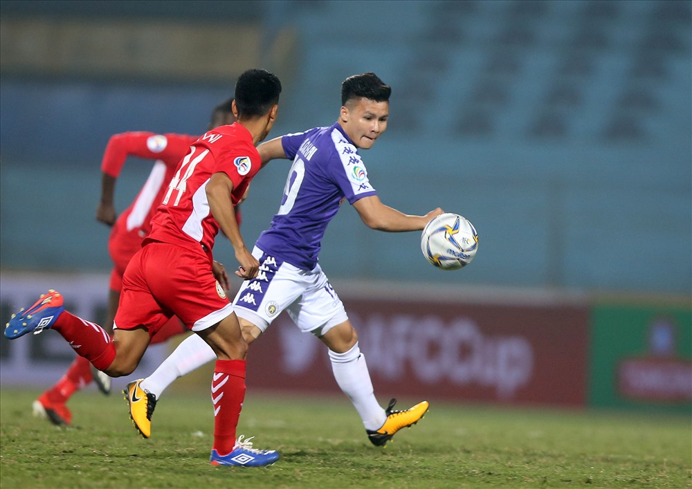 Quang Hải và CLB Hà Nội sẽ chạm trán CLB Yangon United của Myanmar ở lượt trận thứ 3 vòng bảng AFC Cup 2019 vào ngày 2.4 tới đây trên sân nhà. Ảnh: T.L