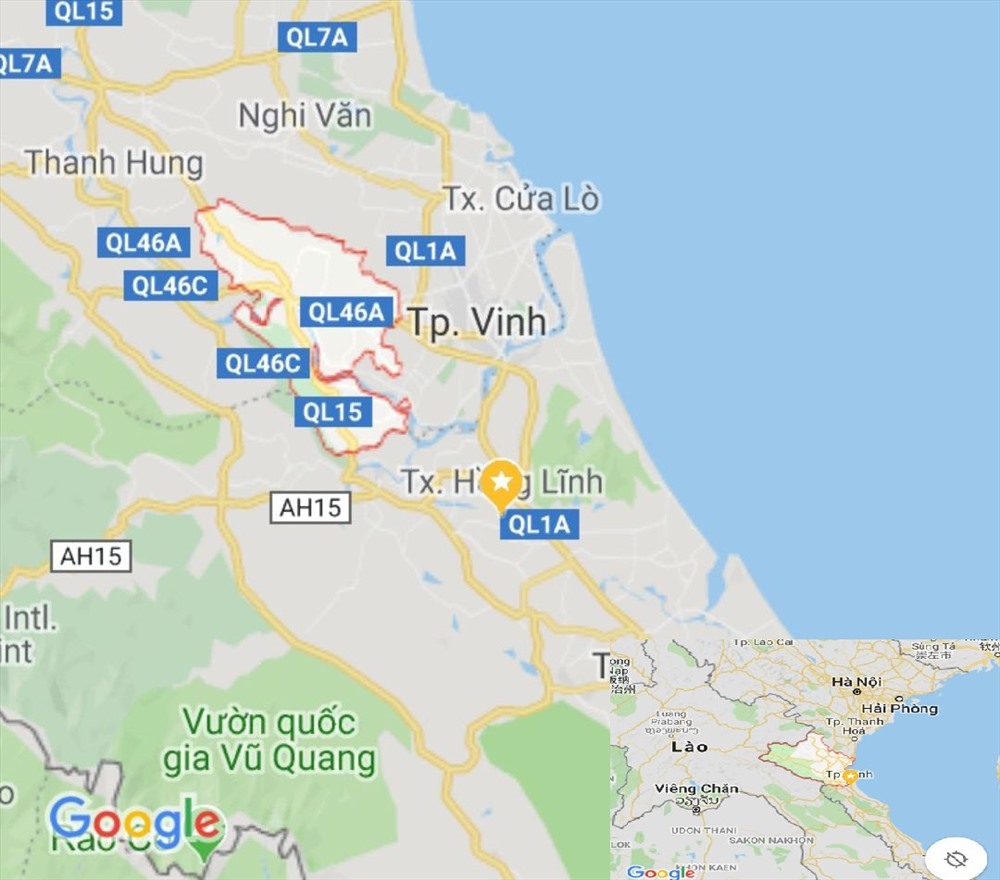 Huyện Nam Đàn - Ảnh: Google