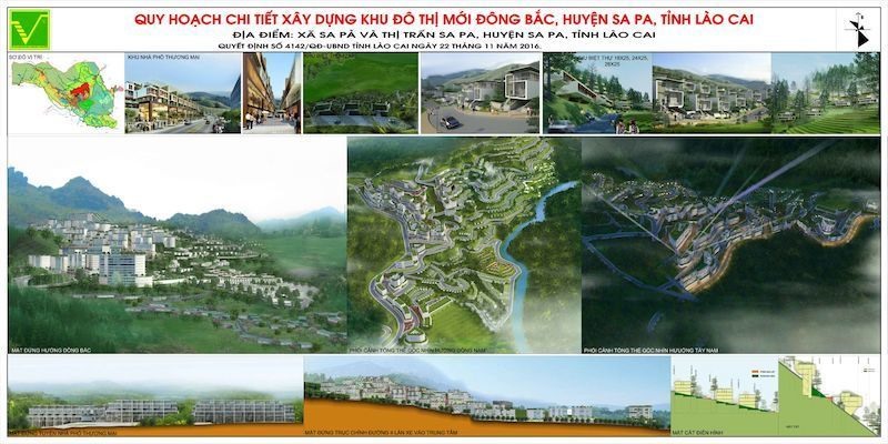 UBND tỉnh Lào Cai sẽ thực hiện chỉ định nhà đầu tư dự án Khu đô thị mới Đông Bắc Sa Pa trong quý I/2019 (Ảnh: sapa.laocai.gov.vn). 