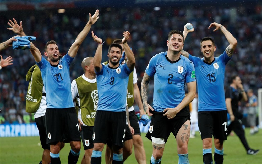 Đội tuyển Uruguay hiện đang xếp thứ 7 trên bảng xếp hạng FIFA. Ảnh Reuters