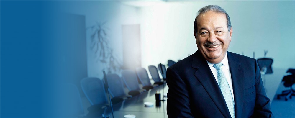 Carlos Slim Helu (79 tuổi, tại Mexico City, Mexico), ông chủ tập đoàn viễn thông hàng đầu thế giới Texmex. Ông đang sở hữu tài sản 64 tỉ USD. Ảnh: Academy of Achievement